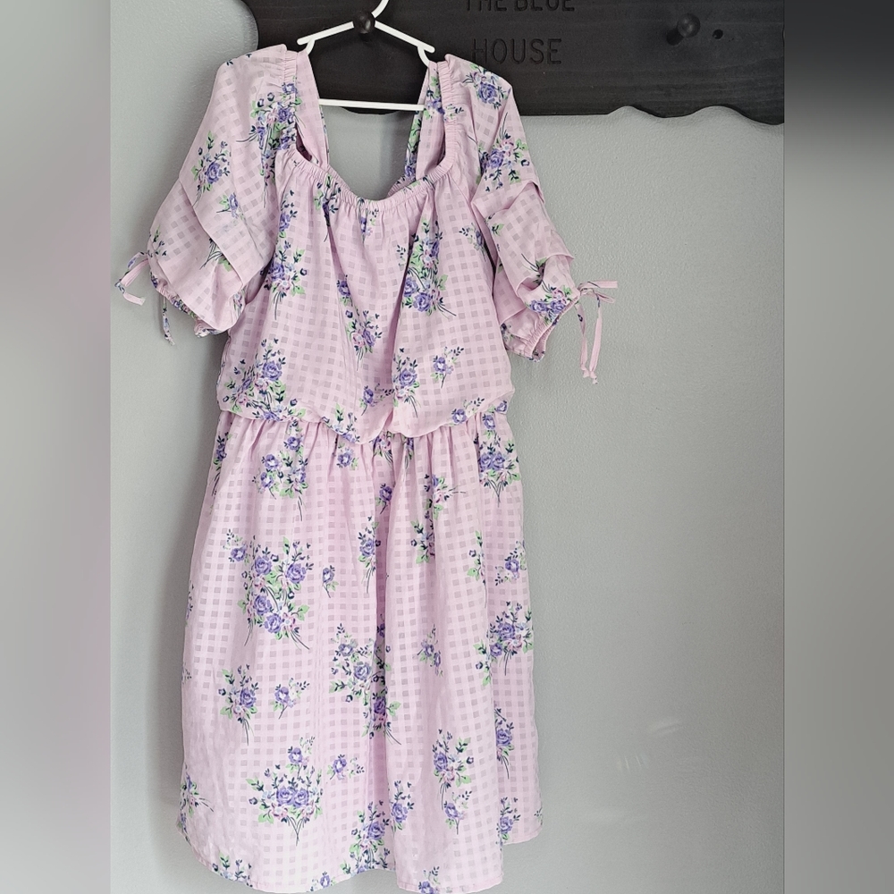 Speechless Girl's Floral Purple Dress Size 16